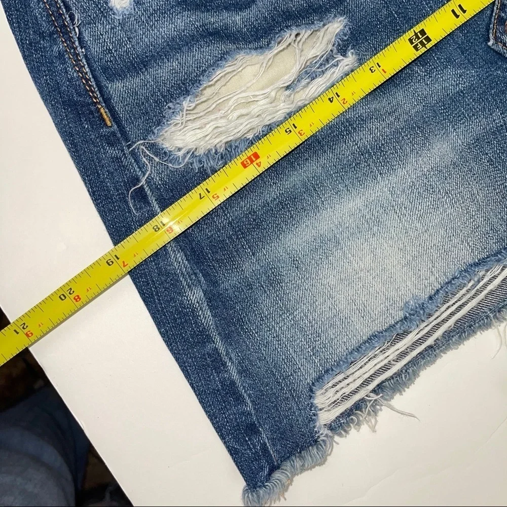 American Eagle Outfitters Destructed Jean Skirt 4